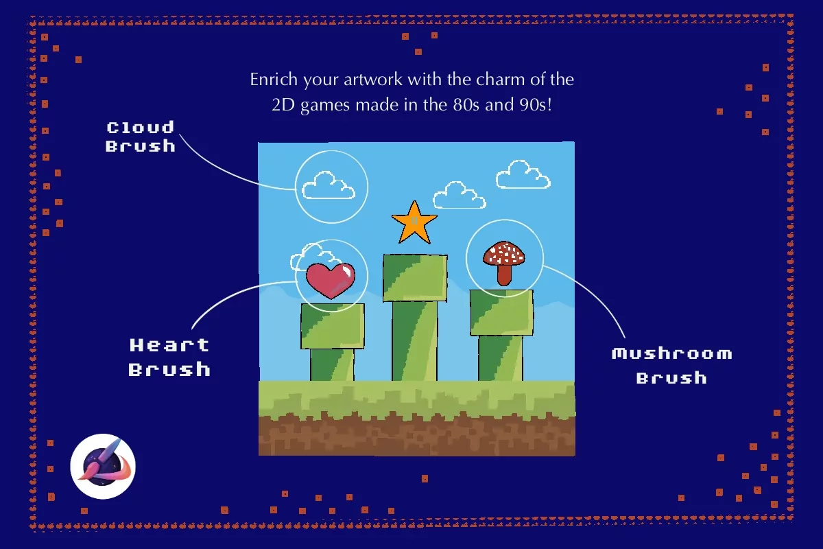 Pixel Stamp Set 4 pixel stamp set3