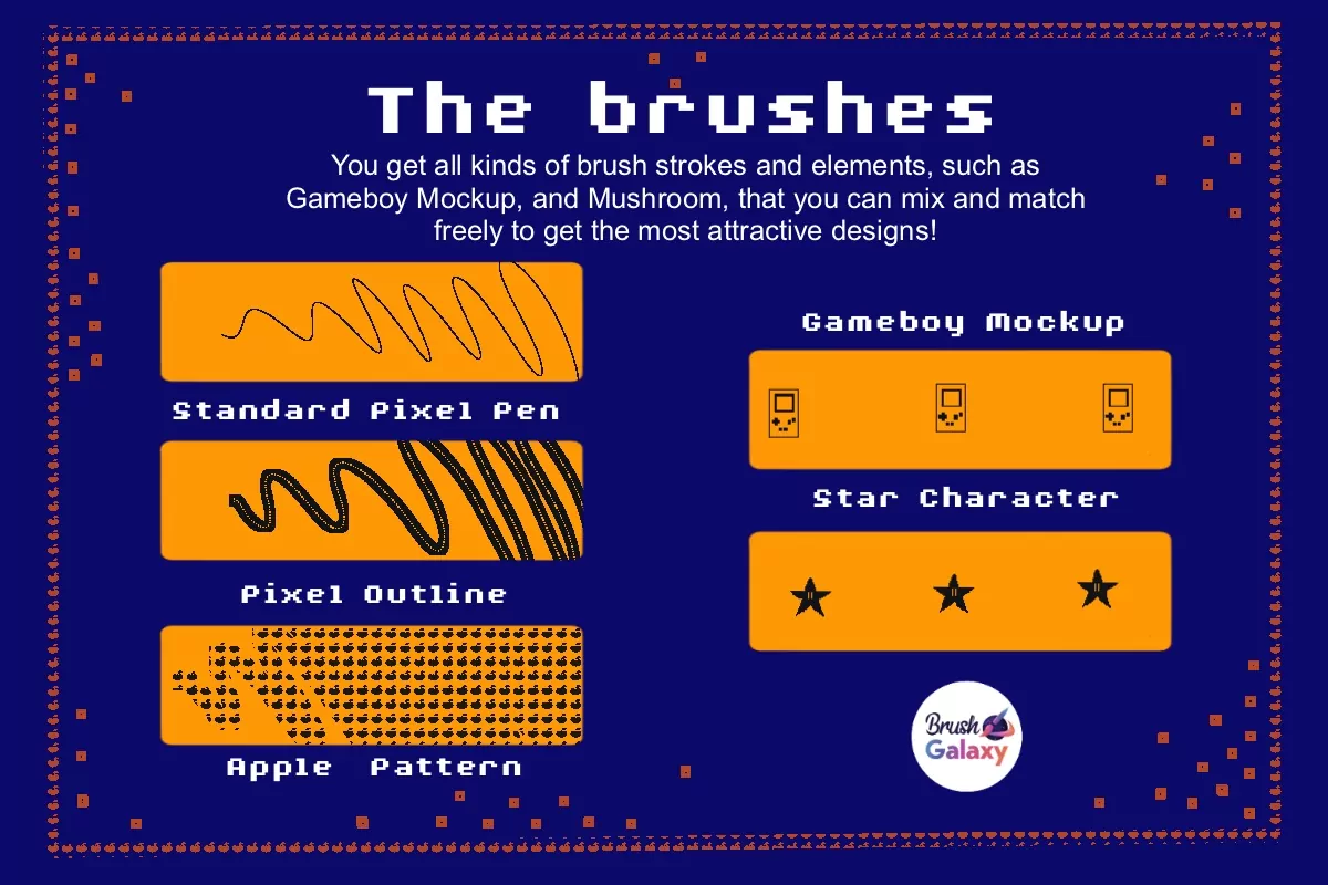 Pixel Stamp Set 5 pixel stamp set4