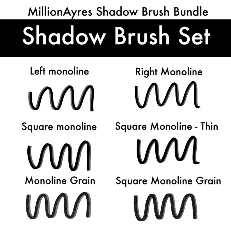 Procreate Shadow Brush Set 10 procreate shadow brush set9