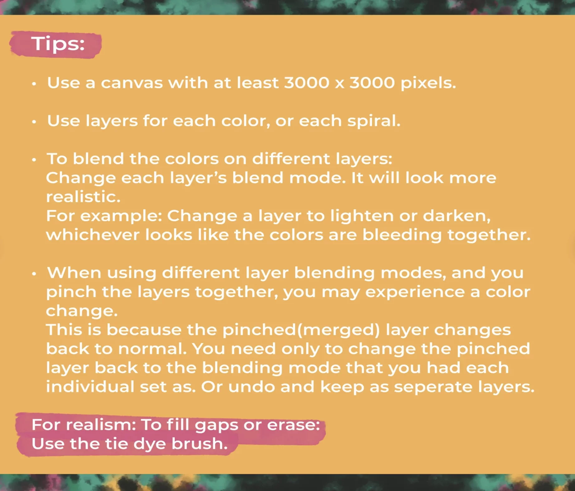 Procreate Tie-Dye Brushes Volume 3 3 procreate tie dye brushes volume 32