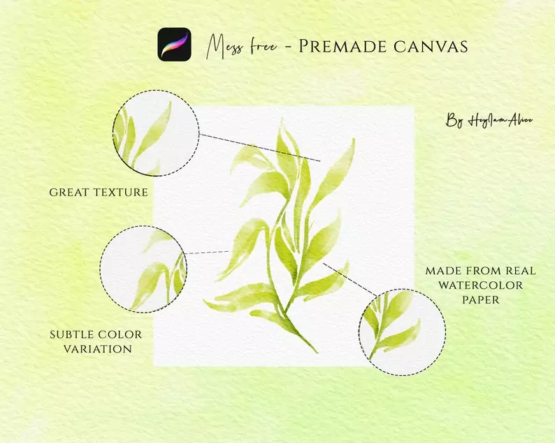 Procreate Watercolor Paper Canvas - JANES 4 procreate watercolor paper canvas janes2