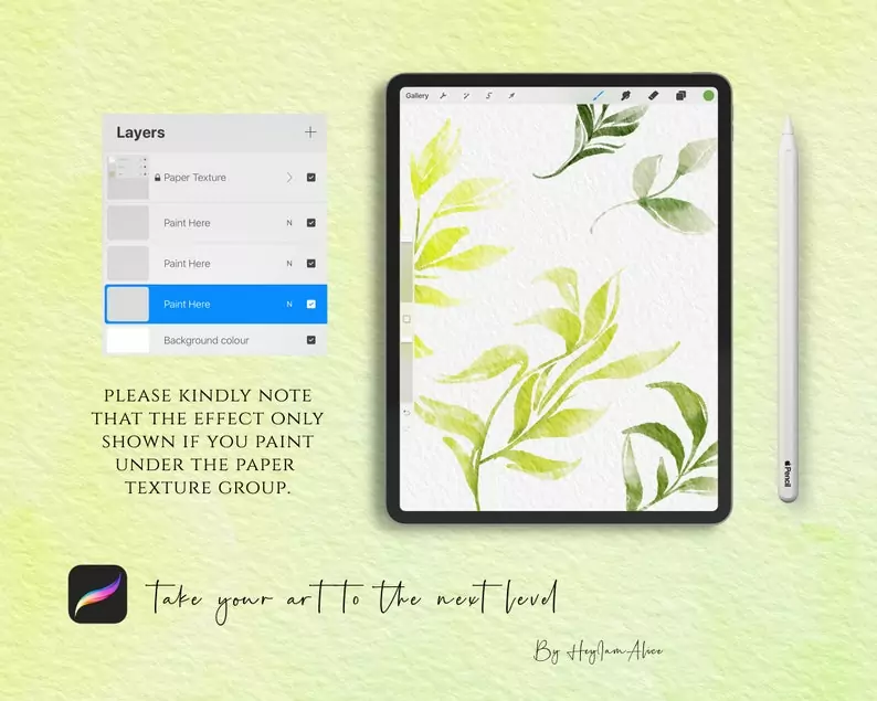 Procreate Watercolor Paper Canvas - JANES 8 procreate watercolor paper canvas janes6