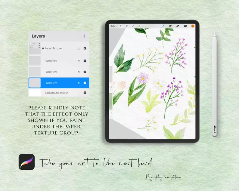 Procreate Watercolor Paper Canvas - Jennie 8 procreate watercolor paper canvas jennie6