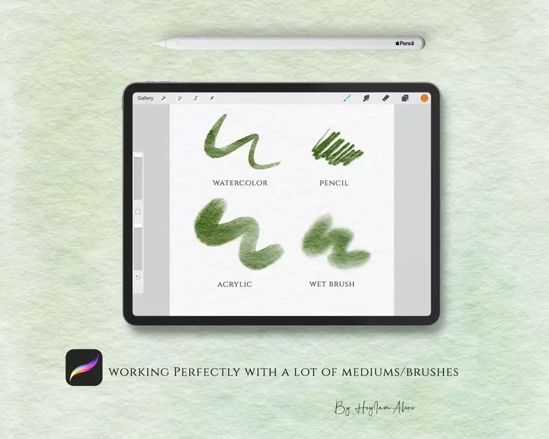 Procreate Watercolor Paper Canvas - Jennie 9 procreate watercolor paper canvas jennie7