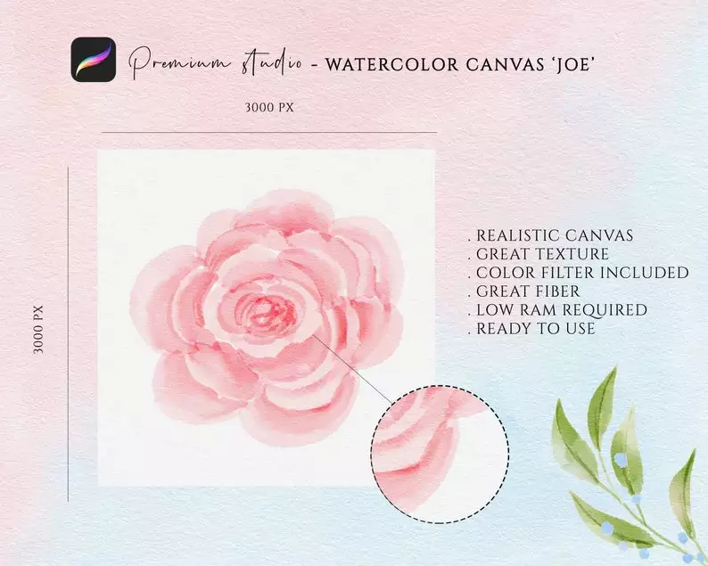 Procreate Watercolor Paper Canvas - Joe 7 procreate watercolor paper canvas joe5