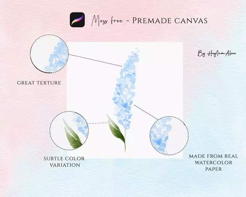 Procreate Watercolor Paper Canvas - Joe 8 procreate watercolor paper canvas joe6