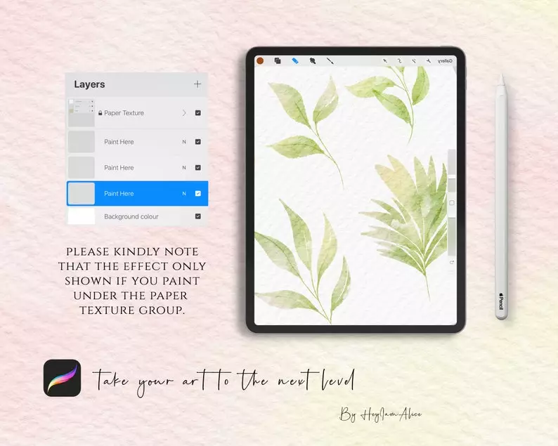 Procreate Watercolor Paper Canvas LIN 8 procreate watercolor paper canvas lin6
