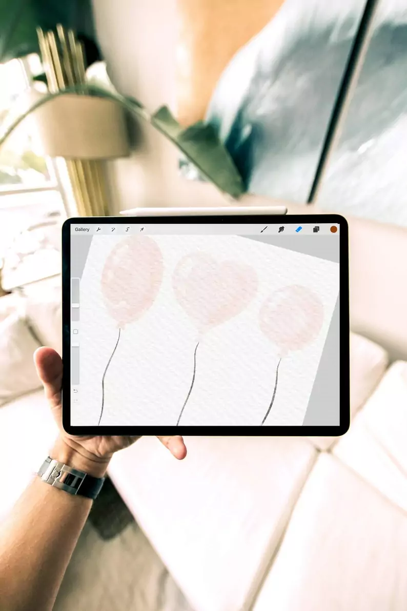 Procreate Watercolor Paper Canvas LIN 11 procreate watercolor paper canvas lin9