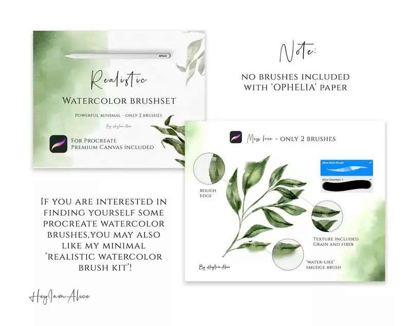 Procreate Watercolor Paper Canvas - Ophelia 3 procreate watercolor paper canvas ophelia10