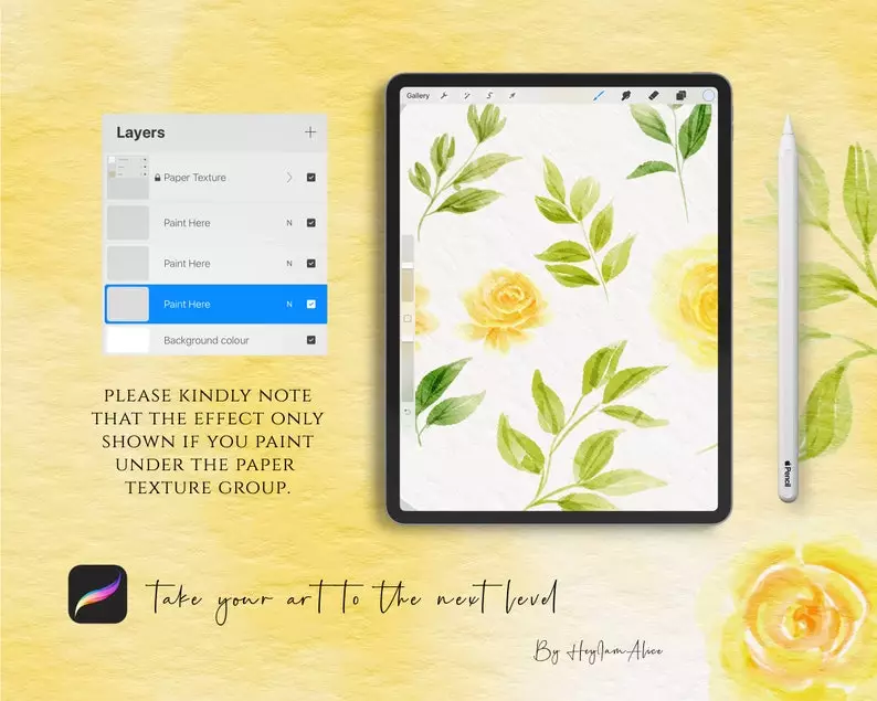 Procreate Watercolor Paper Canvas - Ophelia 8 procreate watercolor paper canvas ophelia6
