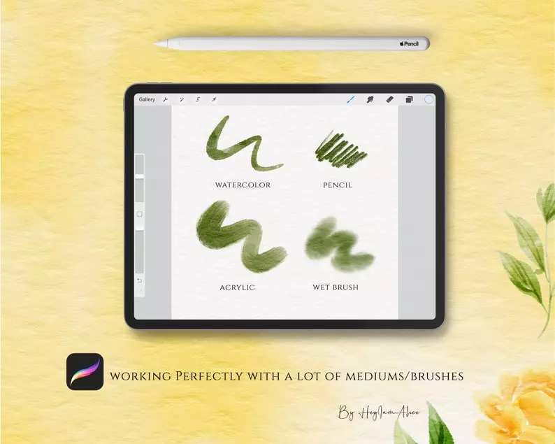 Procreate Watercolor Paper Canvas - Ophelia 9 procreate watercolor paper canvas ophelia7