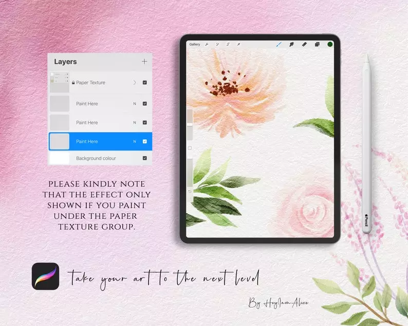 Procreate Watercolor Paper Canvas - SILVIA 8 procreate watercolor paper canvas silvia6