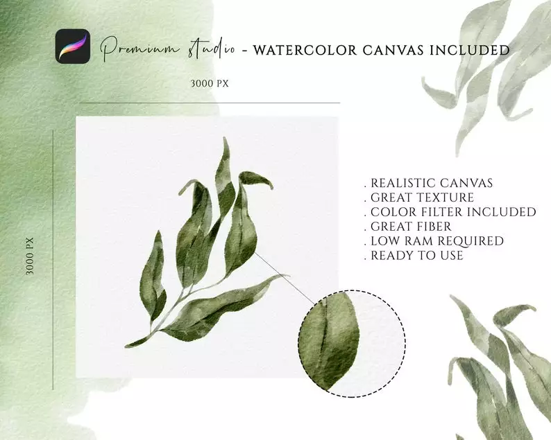 Realistic Watercolor Brush Kit for Procreate 8 realistic watercolor brush kit procreate6