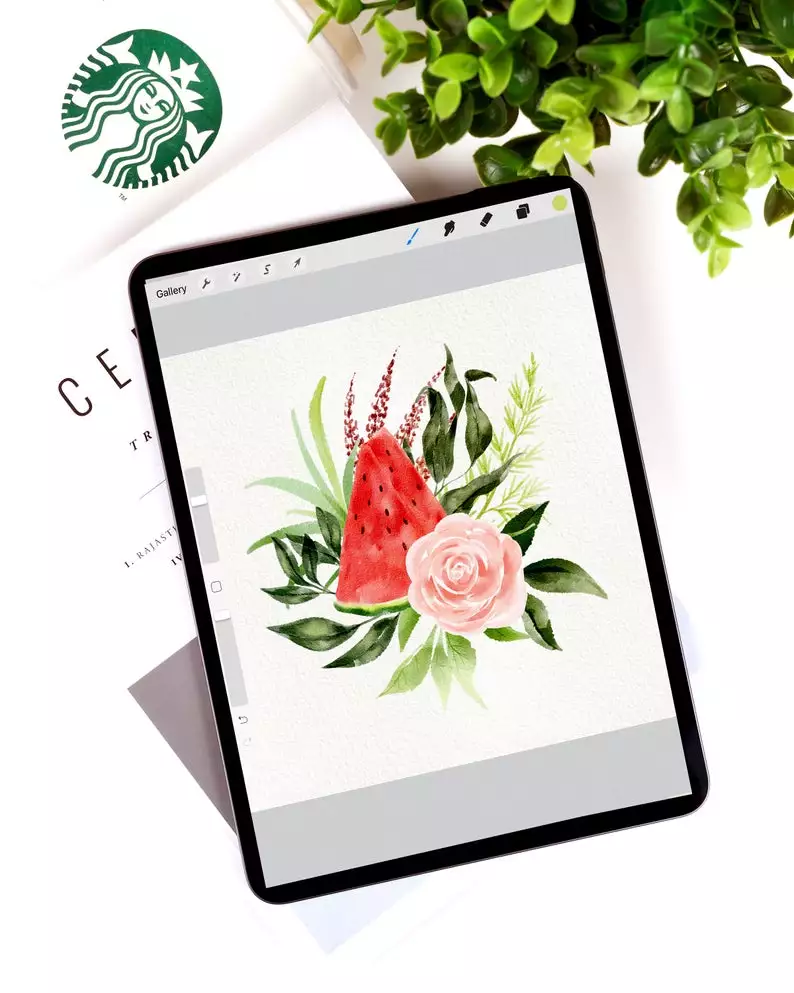 Realistic Watercolor Brush Kit for Procreate 10 realistic watercolor brush kit procreate8