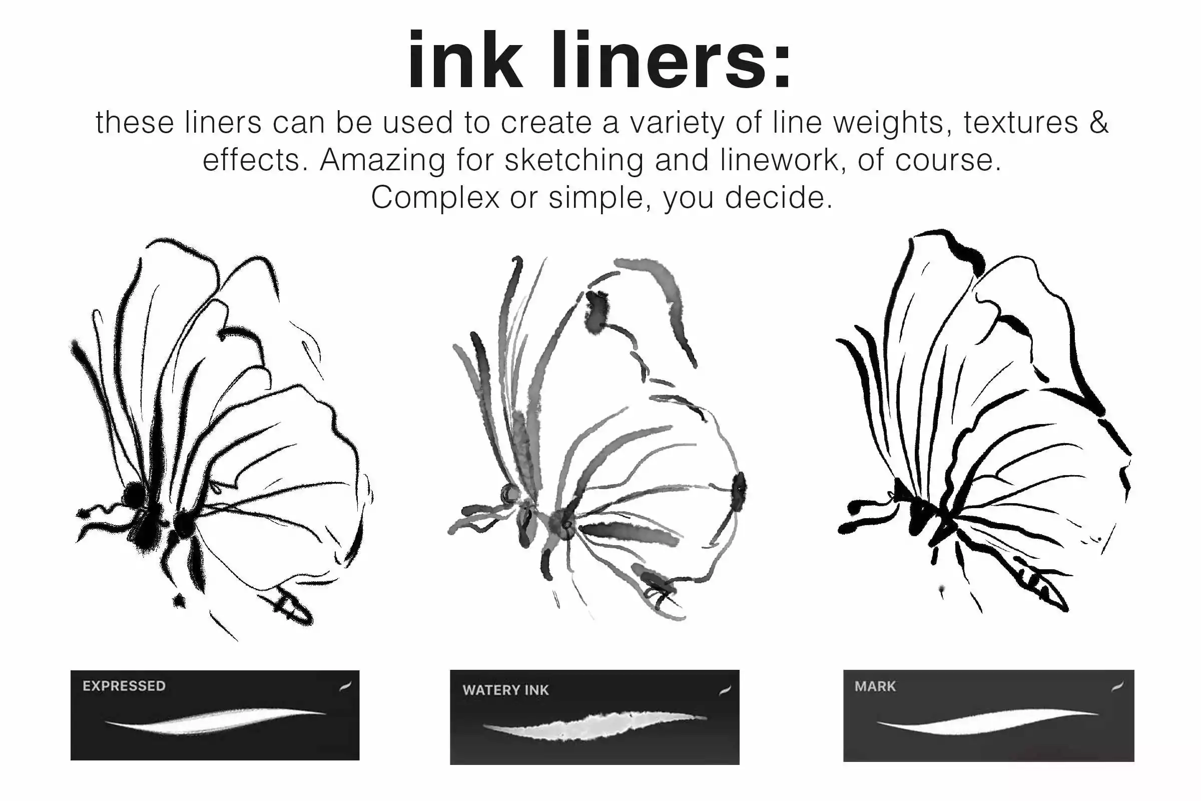 Realistic Ink & Watercolor Brush Kit 4 realistic ink watercolor brush kit4