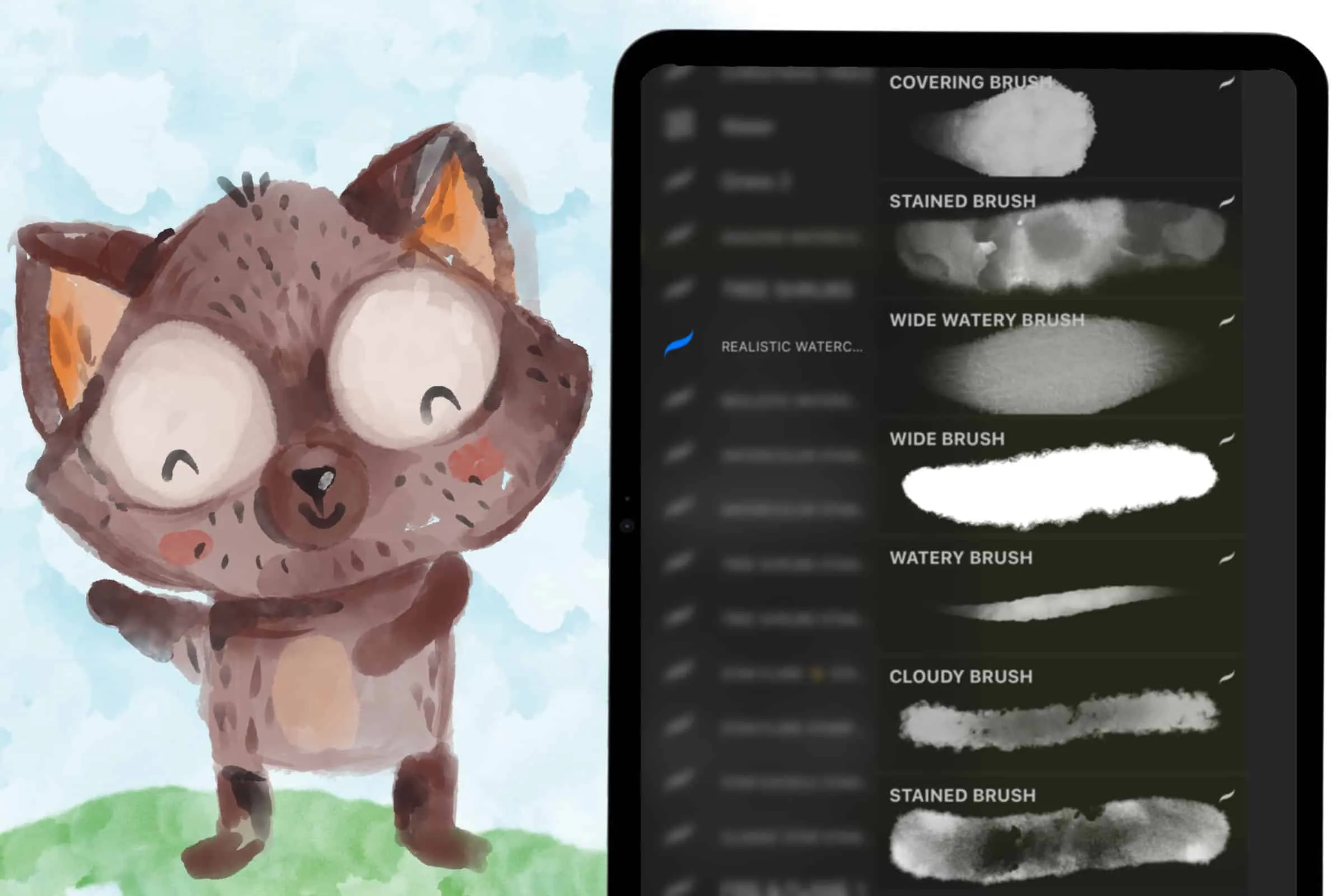 Realistic Watercolor Brush Set Vol 2 2 realistic watercolor brush set vol 22