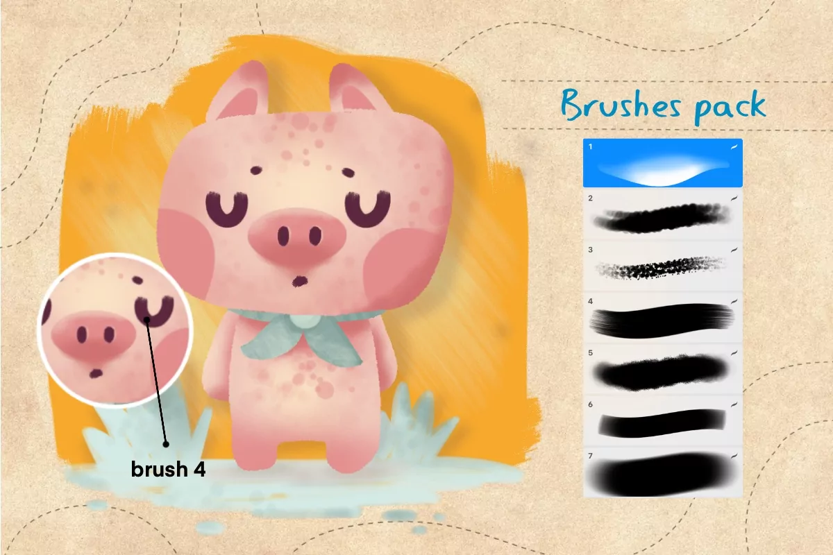 Smudge & Blend Brush Pack 4 smudge blend brush pack4