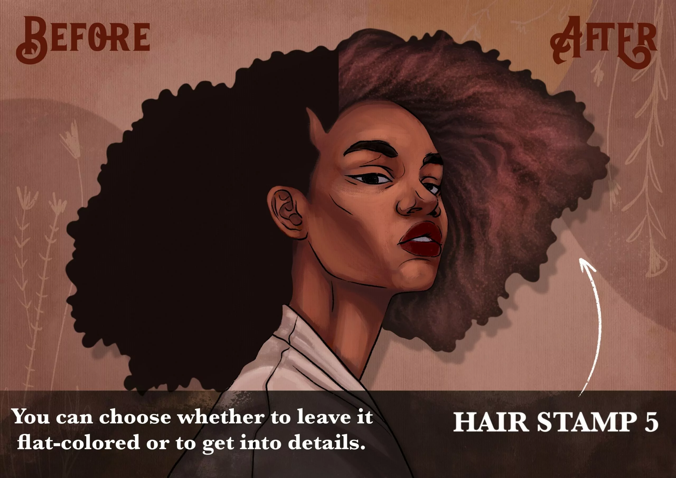 Women Afro Hair Brush Pack 4 women afro hair brush pack3