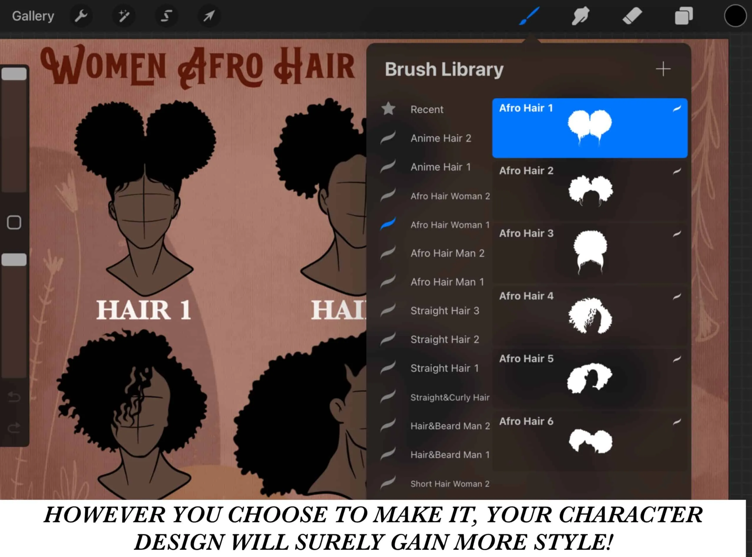 Women Afro Hair Brush Pack 5 women afro hair brush pack4