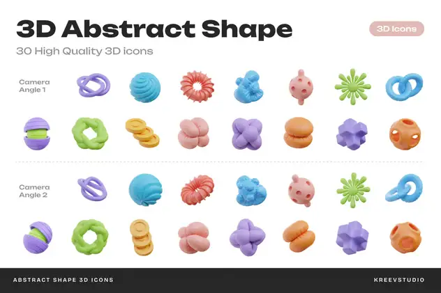 3D Abstract Shape 3 3d abstract shape2