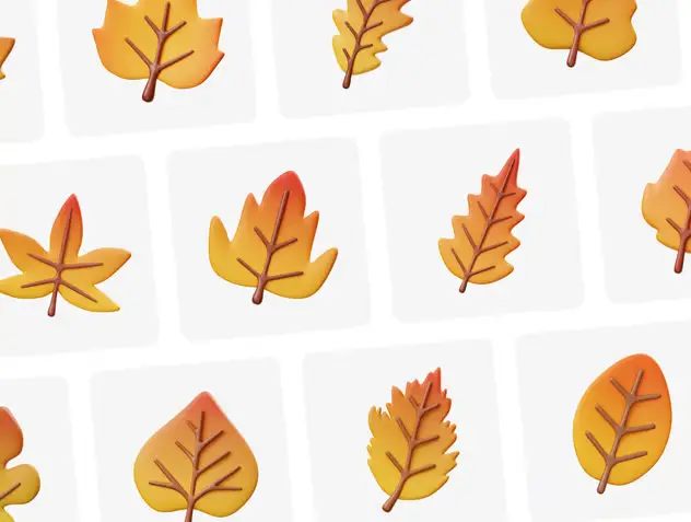 3D Autumn Leaves 6 3d autumn leaves5