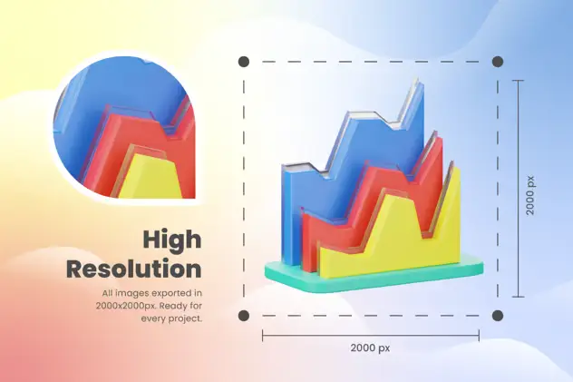 3D Infographic Icons 6 3d infographic icons5