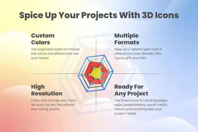 3D Infographic Icons 8 3d infographic icons7