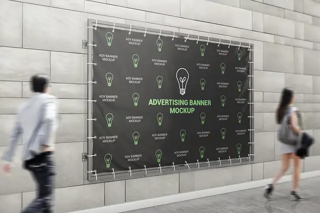 Advertising Banner Mockup 3 advertising banner mockup2