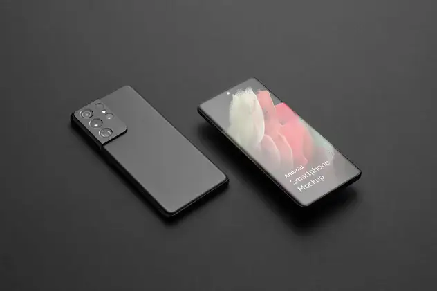 Android Smartphone Mockups Vol. 2 5 android smartphone mockups vol 24