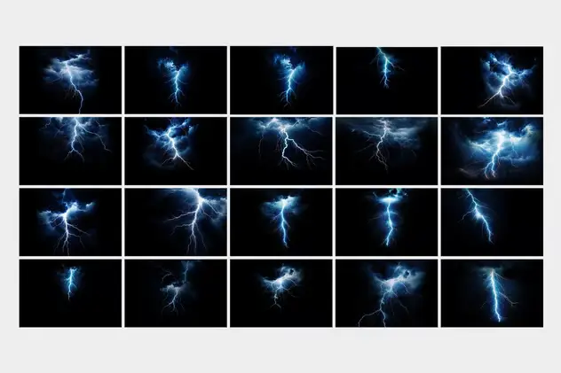 Blue Lightning Overlays 5 blue lightning overlays4