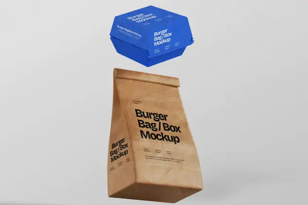 Burger Bag Mockup 3 burger bag mockup2