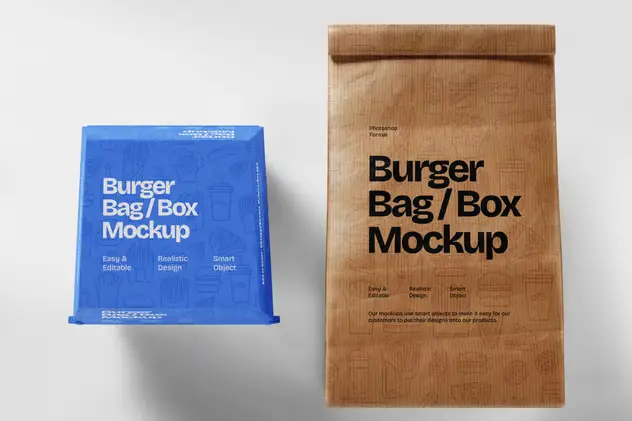 Burger Bag Mockup 5 burger bag mockup4