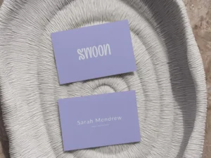 business card mockup natural texture10