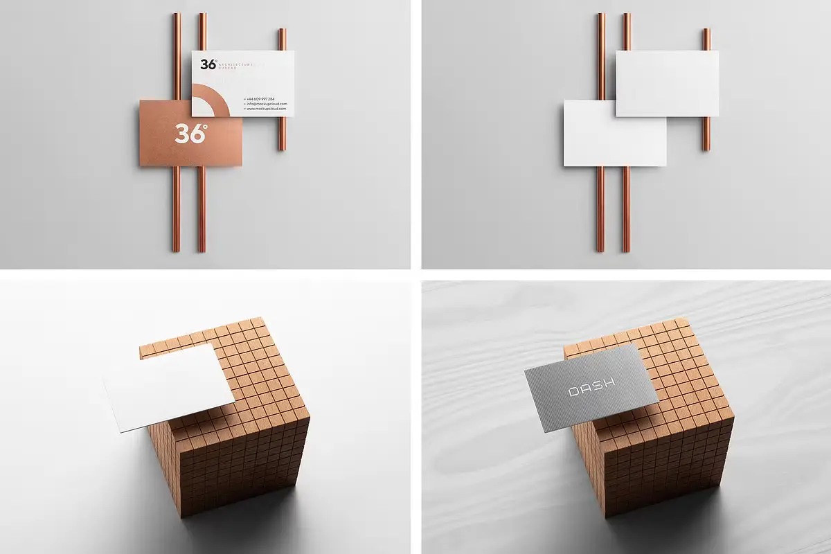 Business Cards Mockups Bundle 6 business cards mockups bundle13