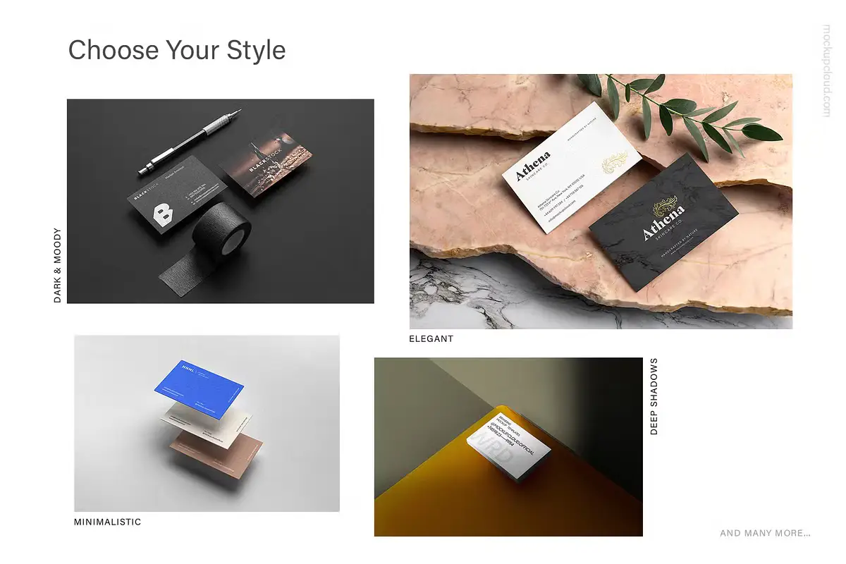 Business Cards Mockups Bundle 25 business cards mockups bundle4