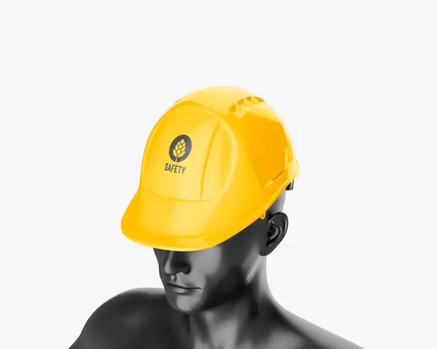 Construction Helmet with Manikin Mockup 3 construction helmet with manikin mockup2