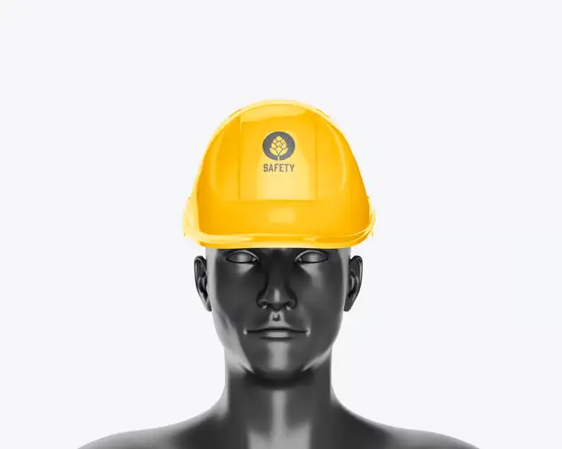 Construction Helmet with Manikin Mockup 5 construction helmet with manikin mockup4