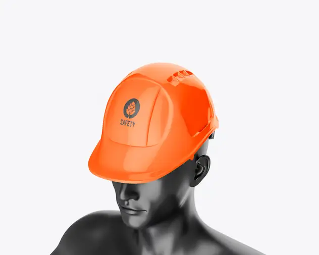 Construction Helmet with Manikin Mockup 6 construction helmet with manikin mockup5