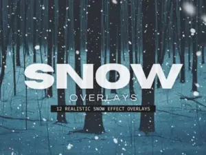 cover image 12 realistic snow overlays