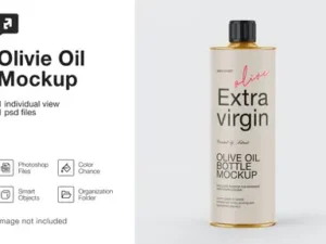 cover image 1l olive oil metal bottle mockup