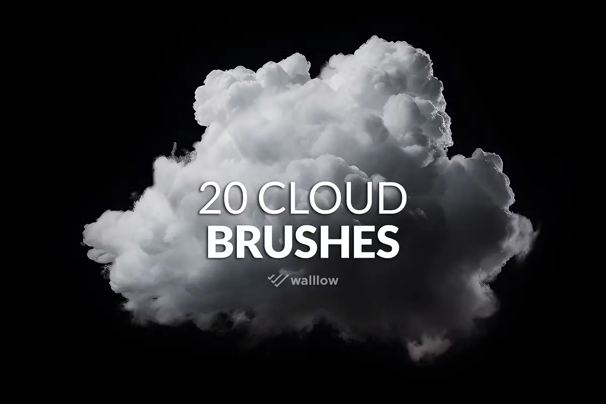 20 Clouds photoshop brushes