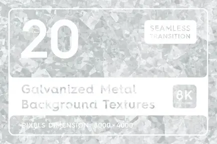 20 Galvanized Metal Background Textures