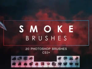 cover image 20 smoke photoshop brushes