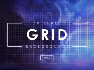 cover image 20 space grid backgrounds vol 1