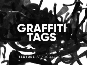 cover image 25 graffiti tag texture