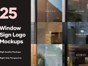 cover image 25 window signs logo mockups v2