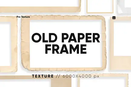 30 Old Paper Frame Texture HQ