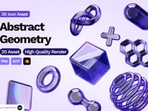 cover image 3d abstract geometry