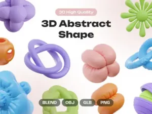 cover image 3d abstract shape