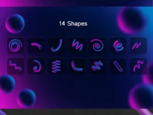 cover image 3d fluid mixer brush gradients for adobe photoshop